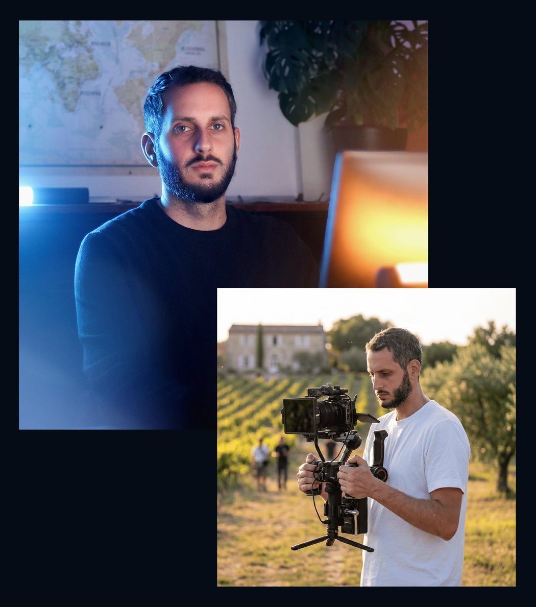 Maxime Hauville — portrait au bureau et tournage en extérieur